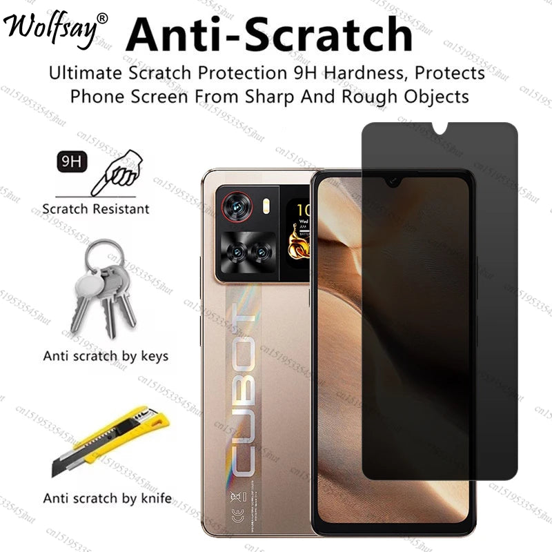 Anti-Spy Tempered Glass For Cubot X100 Privacy Screen Protector For Cubot X100 Full Cover Anti-Spy Glass For Cubot X100 Glass - Daisan Mart