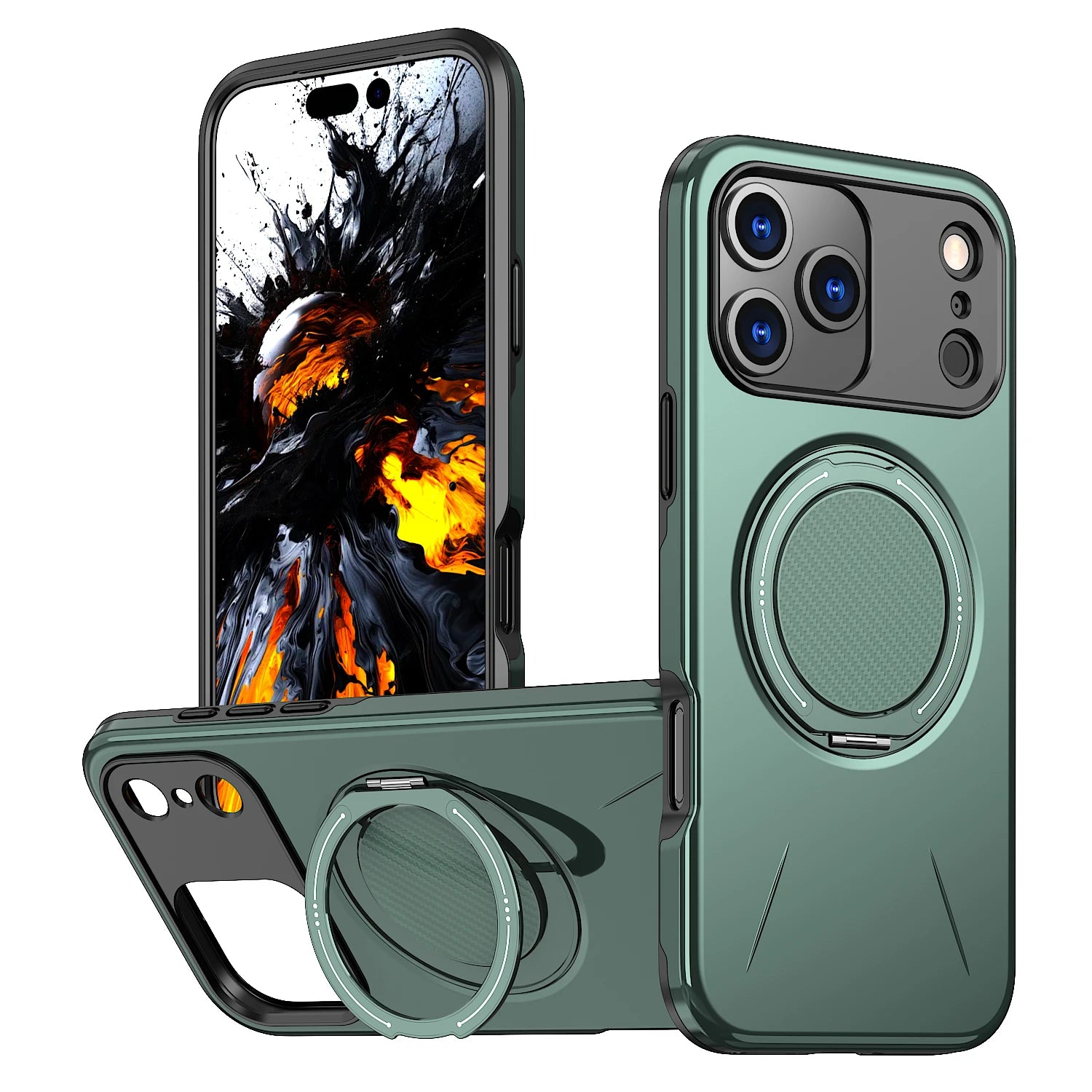 360° Magnetic Bracket Phone Case For iPhone 17 Air 11 12 13 14 15 16 17 Pro Max For Magsafe Shockproof Stand Holder Cover Funda - Daisan Mart