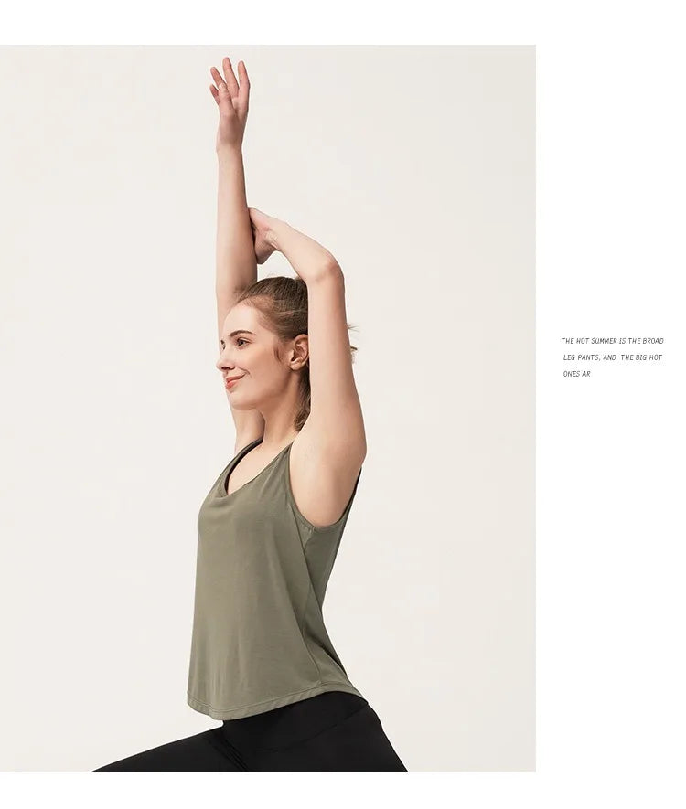 Áo Tập Yoga Nữ Lưng Hở Thoáng Mát, Thoải Mái Năng Động - Daisan Mart