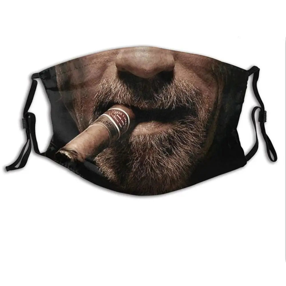 Facial Expression 3D Three-dimensional Mask Personality Breathable Funny Printed Mask Creative Printed Party Cosplay Mask Warmer