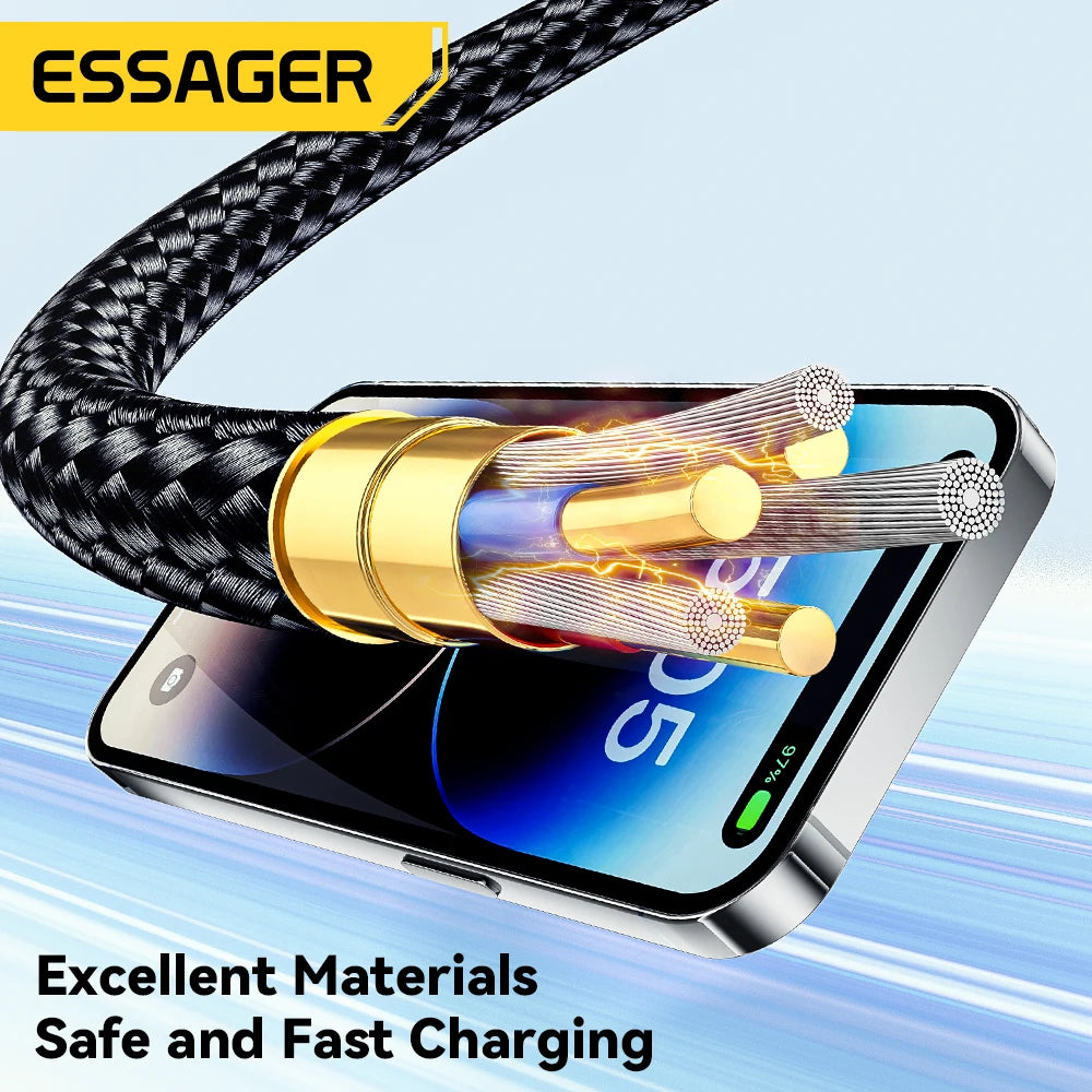 Dây Sạc Nhanh 20W Essager Type C to Lightning Cho iPhone