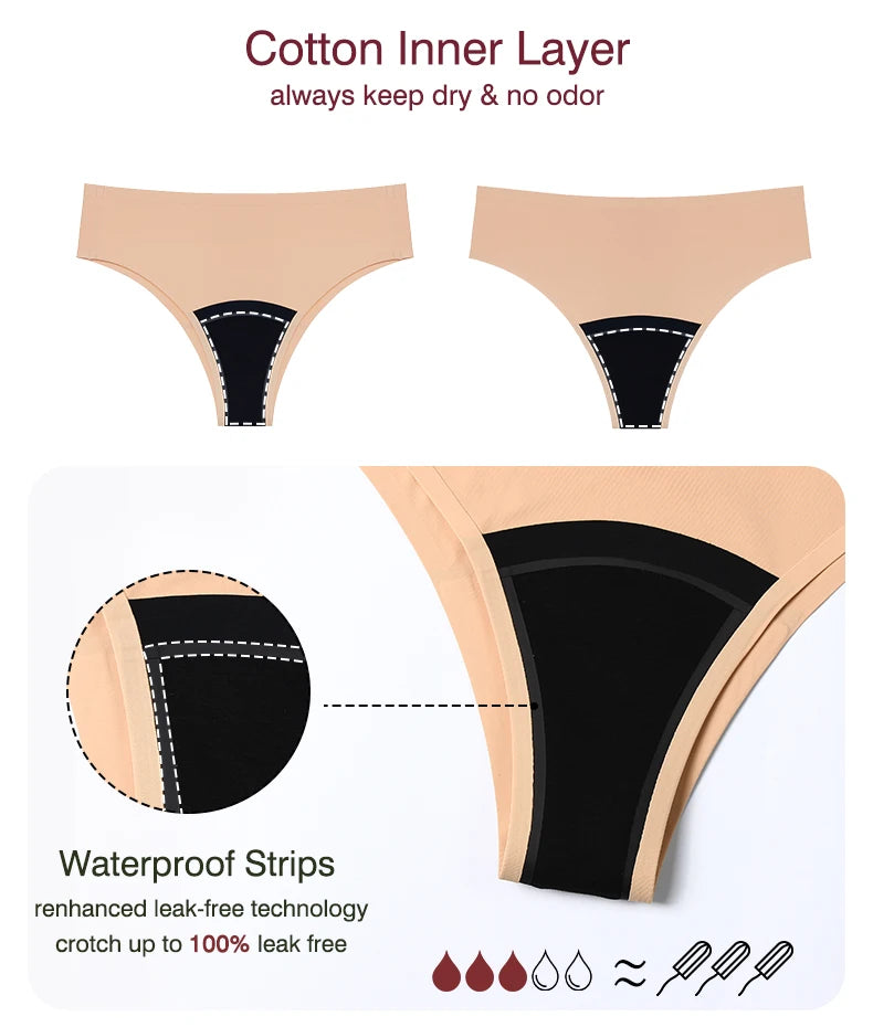Women's High Waist Anti-Leak Menstrual Panties Super Comfortable