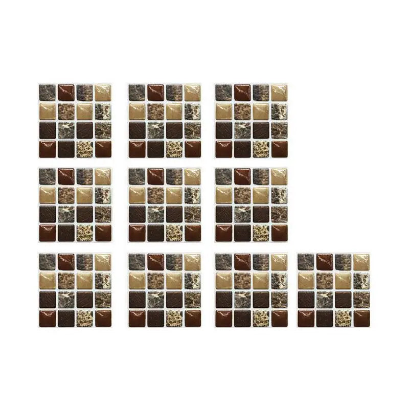 Crystal Tile Sticker 3D Wall Sticker Self-adhesive Supplies DIY Waterproof Items Classic Home Decor Small Practical Paster