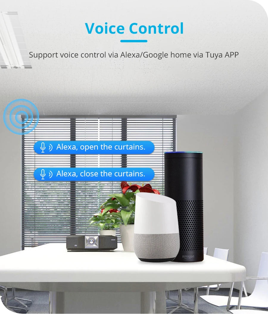 Zemismart WiFi Zigbee Smart Roller Blinds USB Charging