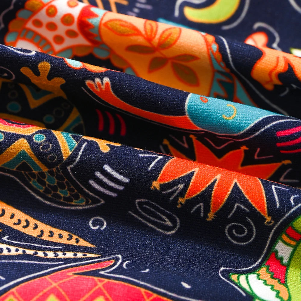 Breathable graffiti men's underwear - Convenient 3-piece set