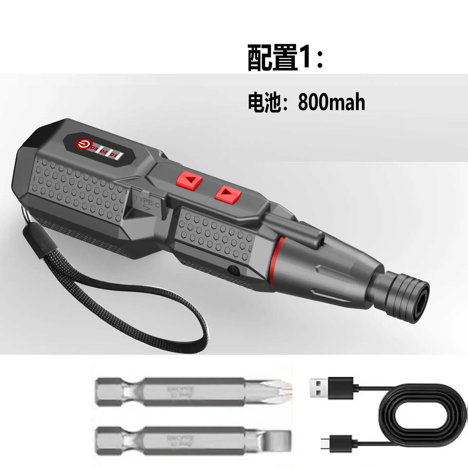 4. 2v electric screwdriver with three speed adjustment and lighting lamp. Strong straight handle. 3. 6v electric screwdriver