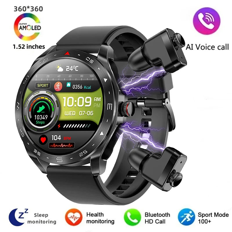 Men's Smart Watch 400mAh Durable Steel, Bluetooth Calling