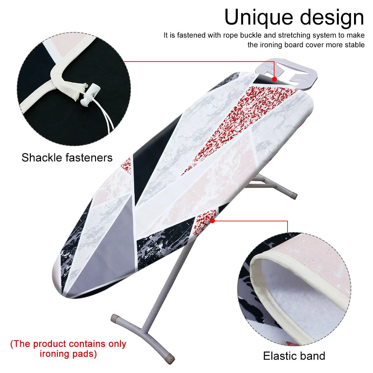 Ironing Board Cover 55 X 20 Inch Anti-scald Ironing Board Pad Scorch Resistant Heat-resistant Ironing Board Protective Cloth
