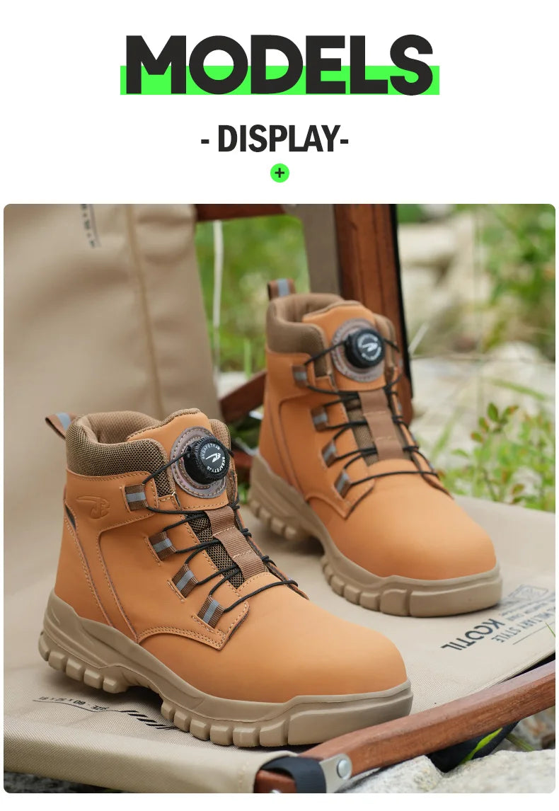 Industrial Safety Waterproof Leather Safety Shoes 2024