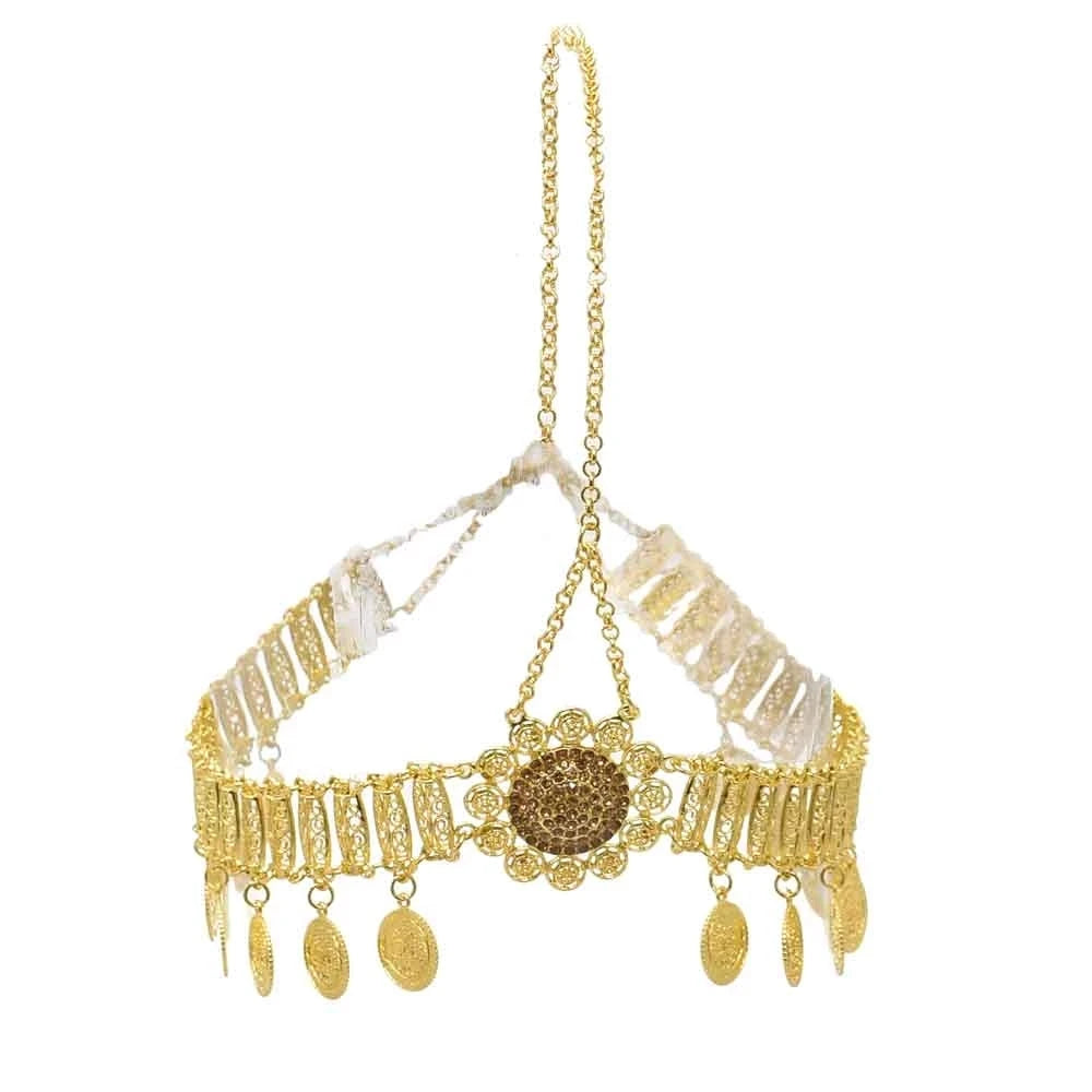 Vương Miện Boho Ấn Độ Hoa Tím Cổ Điển 50 ký tự