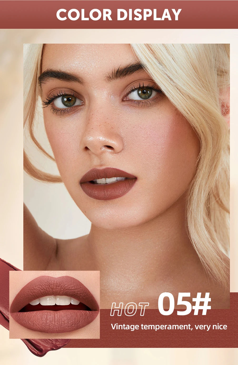 Bút Son Lì QIBEST 12 Màu Dưỡng Ẩm Lâu Trôi