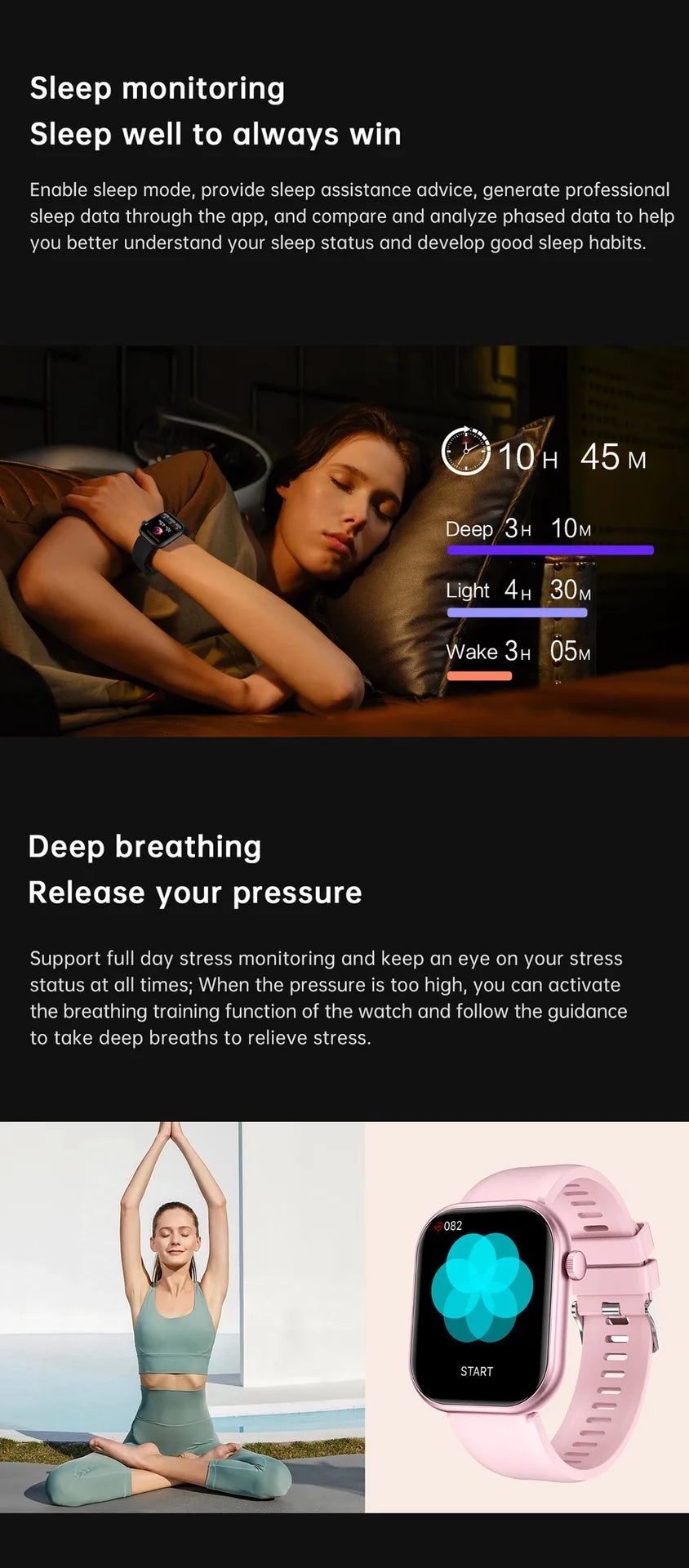 Đồng Hồ Thông Minh 10S AMOLED NFC GPS Chống Nước