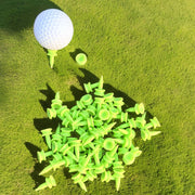 Set of 100 Professional Golf Tees 25MM Green Plastic