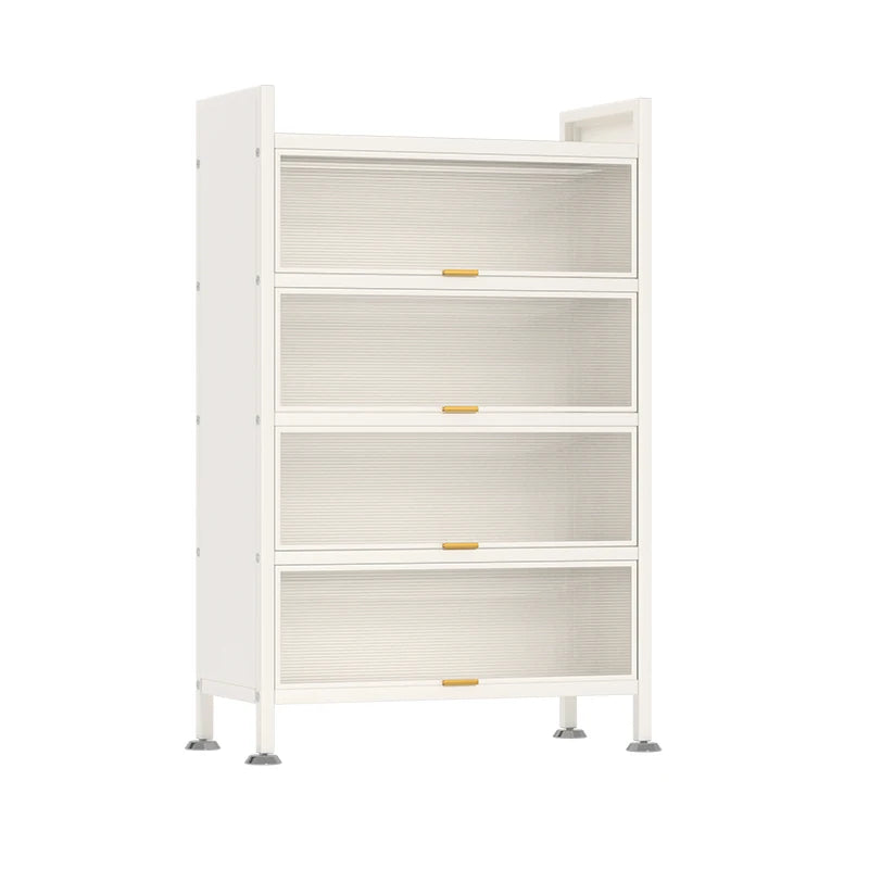 Modern Convenient Multi-Function Kitchen Cabinet with Metal Shelves