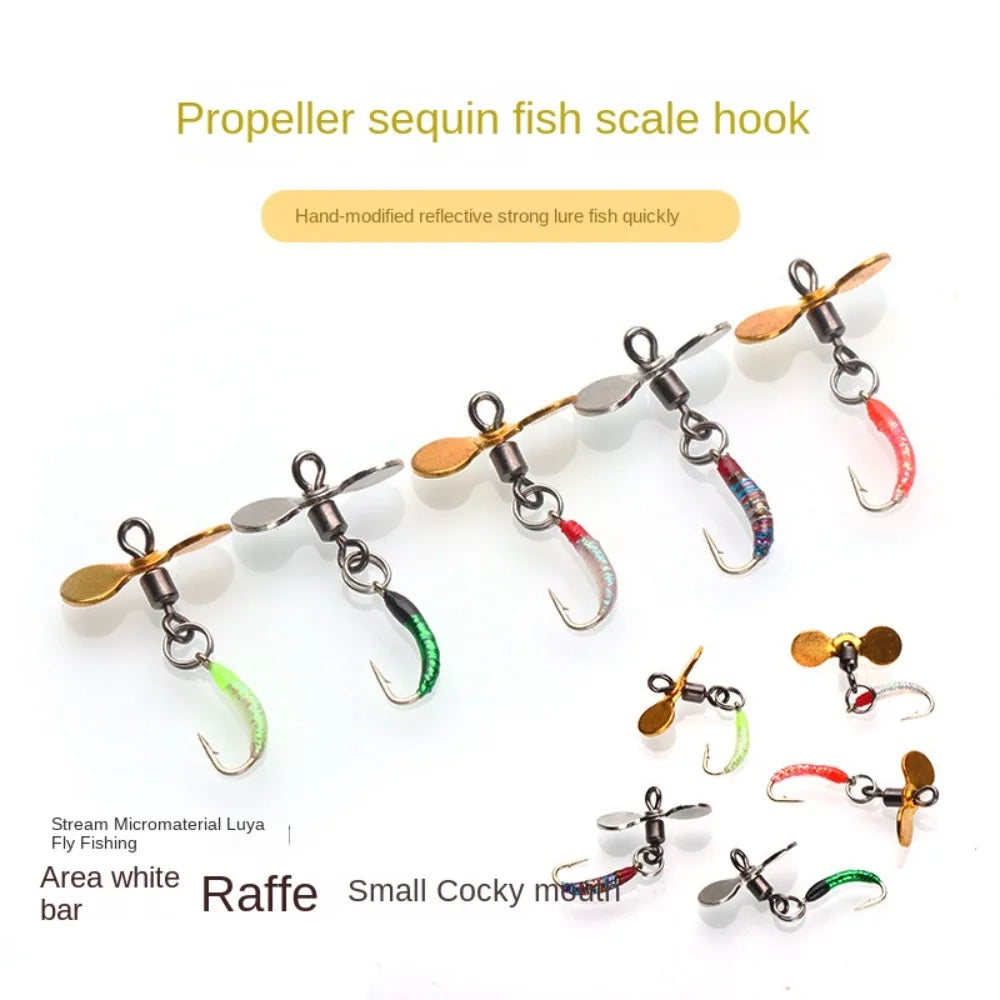 Mồi Câu Ruồi 5 Món - Sắc Màu Nhân Tạo Bionic Fly