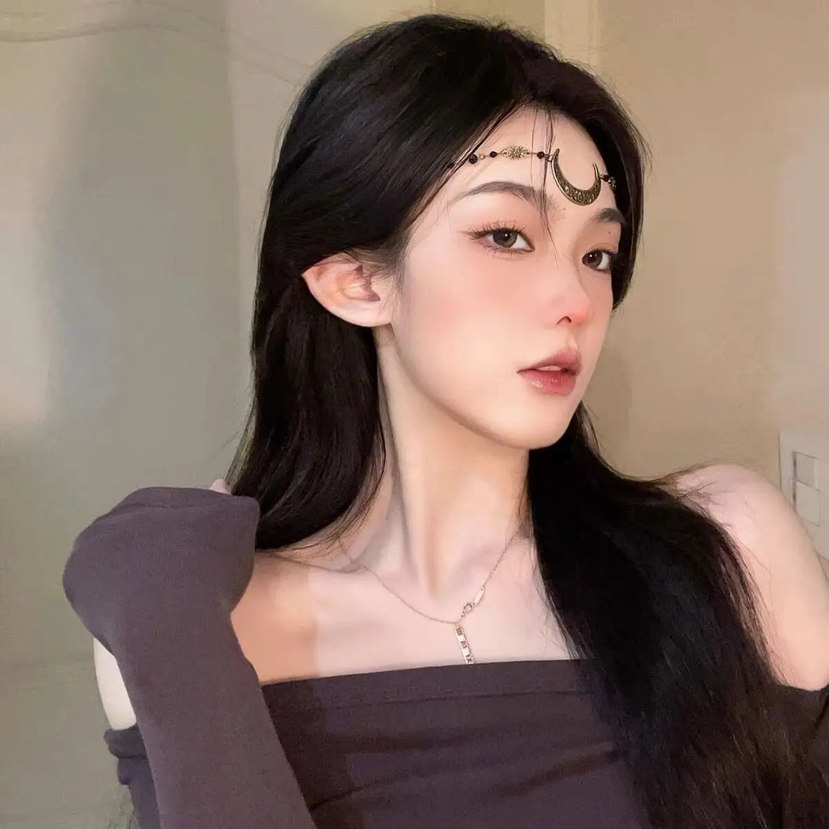 Trâm Cài Tóc Nữ Đá Đỏ Sang Trọng Hoa Rủ Quyến Rũ