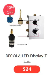 Becola Hot and Cold Faucet Mixing Valve Handle Switch Repair Gland Fittings Mixer Tap Splitter Water Shower Faucet Accessories - Daisan Mart