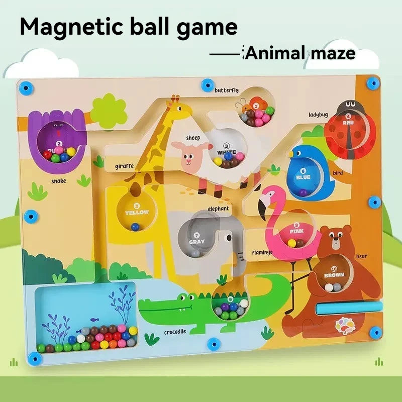 Smart magnetic maze toy for children 2-6 years old
