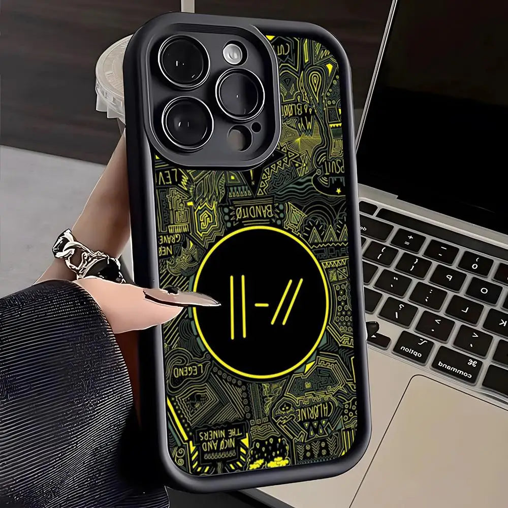 Ốp Lưng TPU Mềm T-Twenty One Pilots Cho iPhone 16-7+