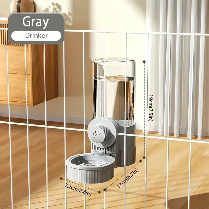 Pet Automatic Water Dispenser and Feeder Set, Hanging Water Dispenser, Automatic Cat Feeder, Dog Cage Hanging Water and Food Supplies, Cat Bowl, Dog Food Bowl - Daisan Mart