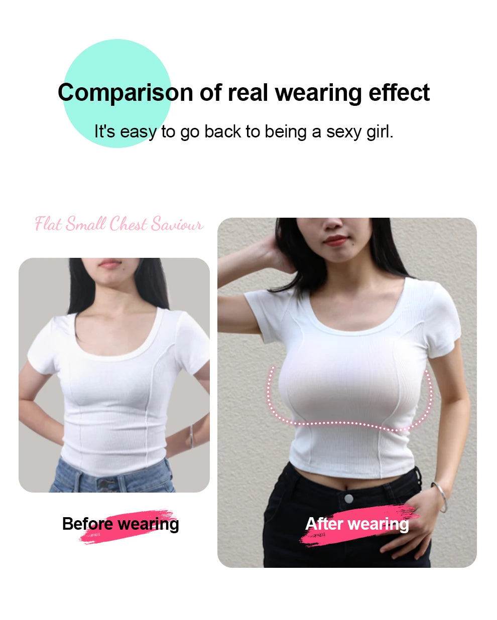 Cosplay Silicone Breast Pads - Sexy Breast Enhancement