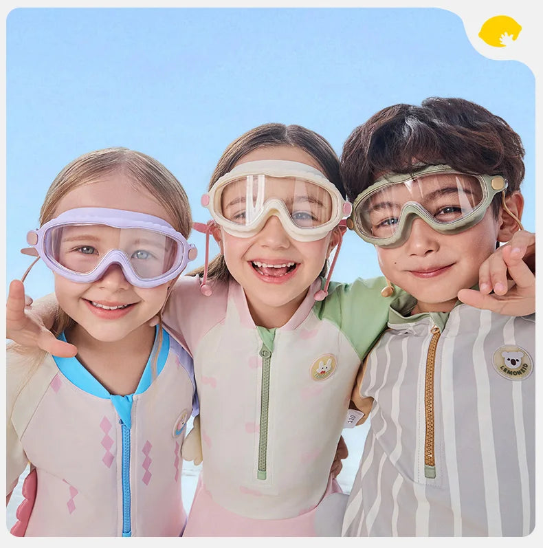 Kính bơi trẻ em chống mờ, chống tia UV kèm nút tai