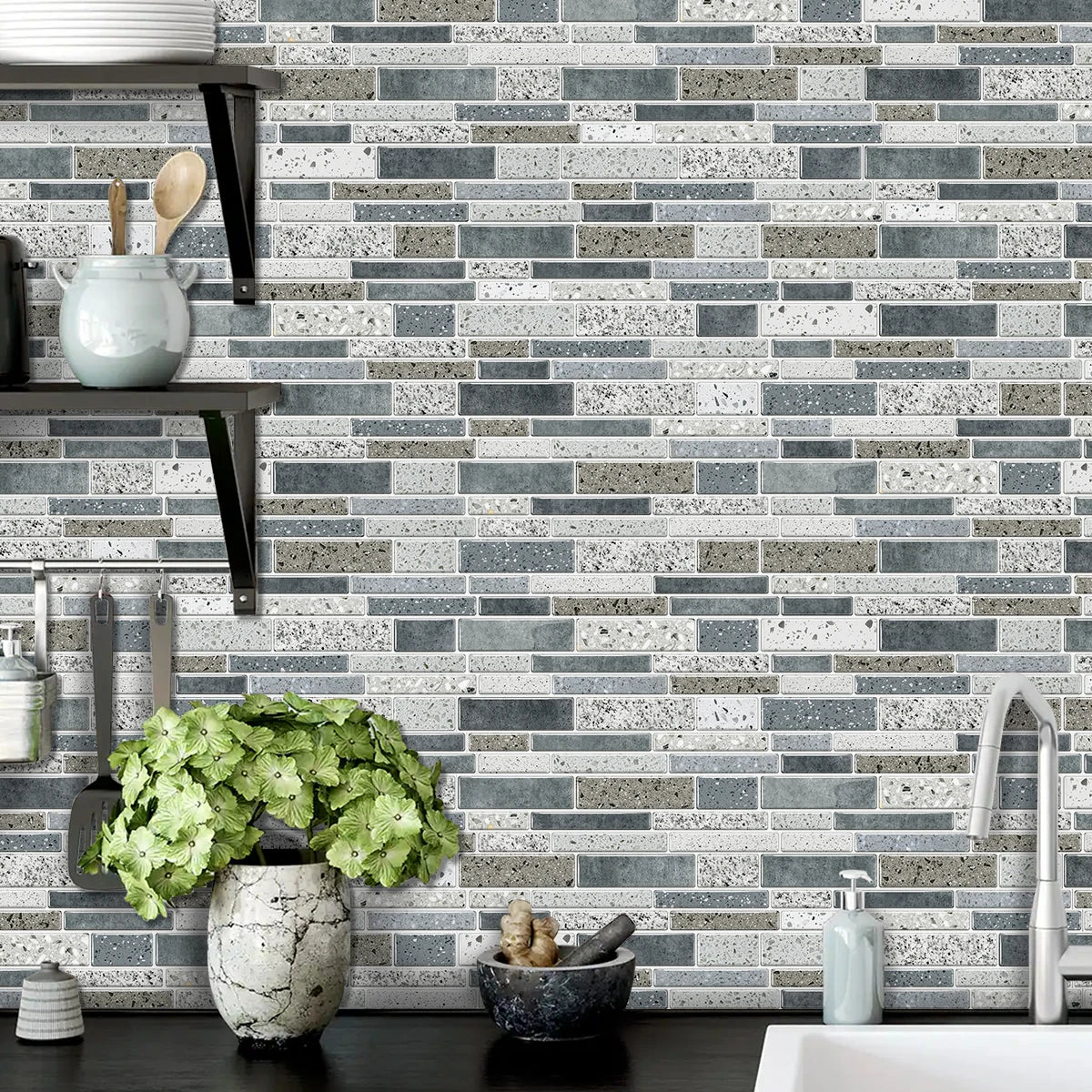 Gạch Dán Đá Cẩm Thạch Chống Thấm & Dầu Nhà Bếp