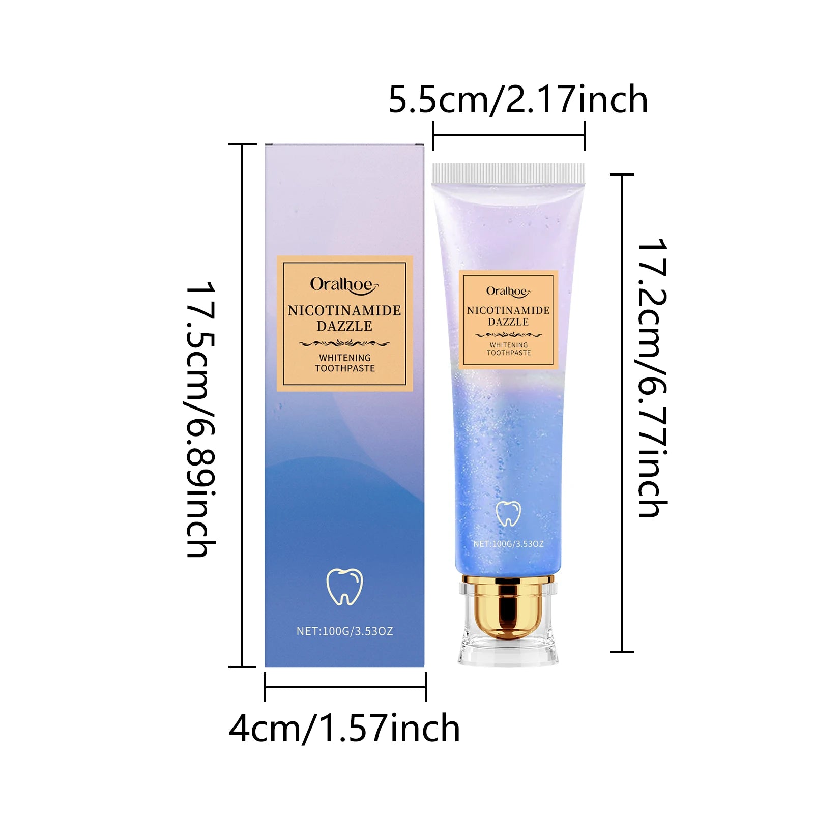 Niacinamide Corrector Toothpaste Whitening Teeth Stain Plaque Remover Protect Enamel Reduce Yellowing Tooth Refreshing Oral Care - Daisan Mart