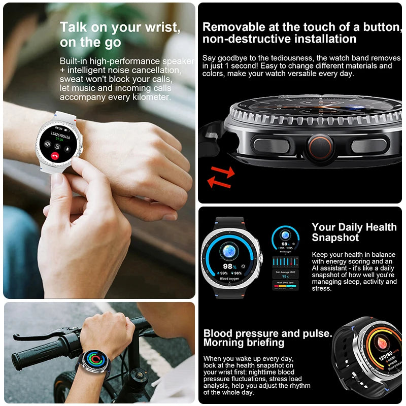 Đồng hồ thông minh 2025 Ultra Classic GPS IP68 AMOLED