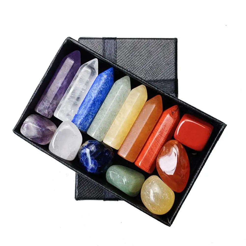 7-Piece Healing Natural Gemstone Jewelry Set