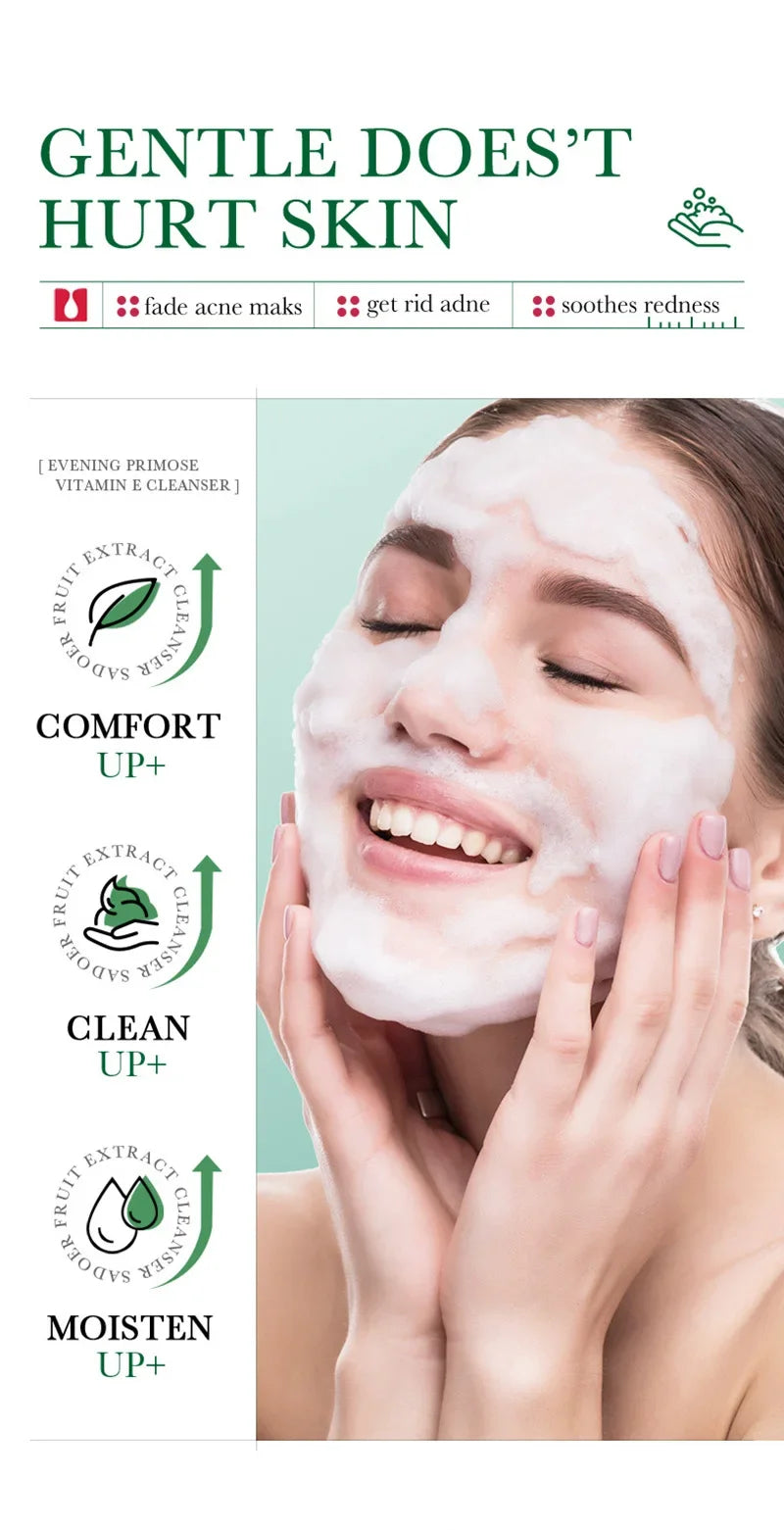 BIOAOUA Salicylic Acid Ance Removal Cleanser Fade Ance Marks Mild Moisturizing Soothing Facial Cleanser Face Washing Products