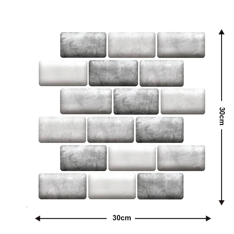 Gạch Dán Tường 3D Chống Nước Trang Trí Nhà Bếp & WC
