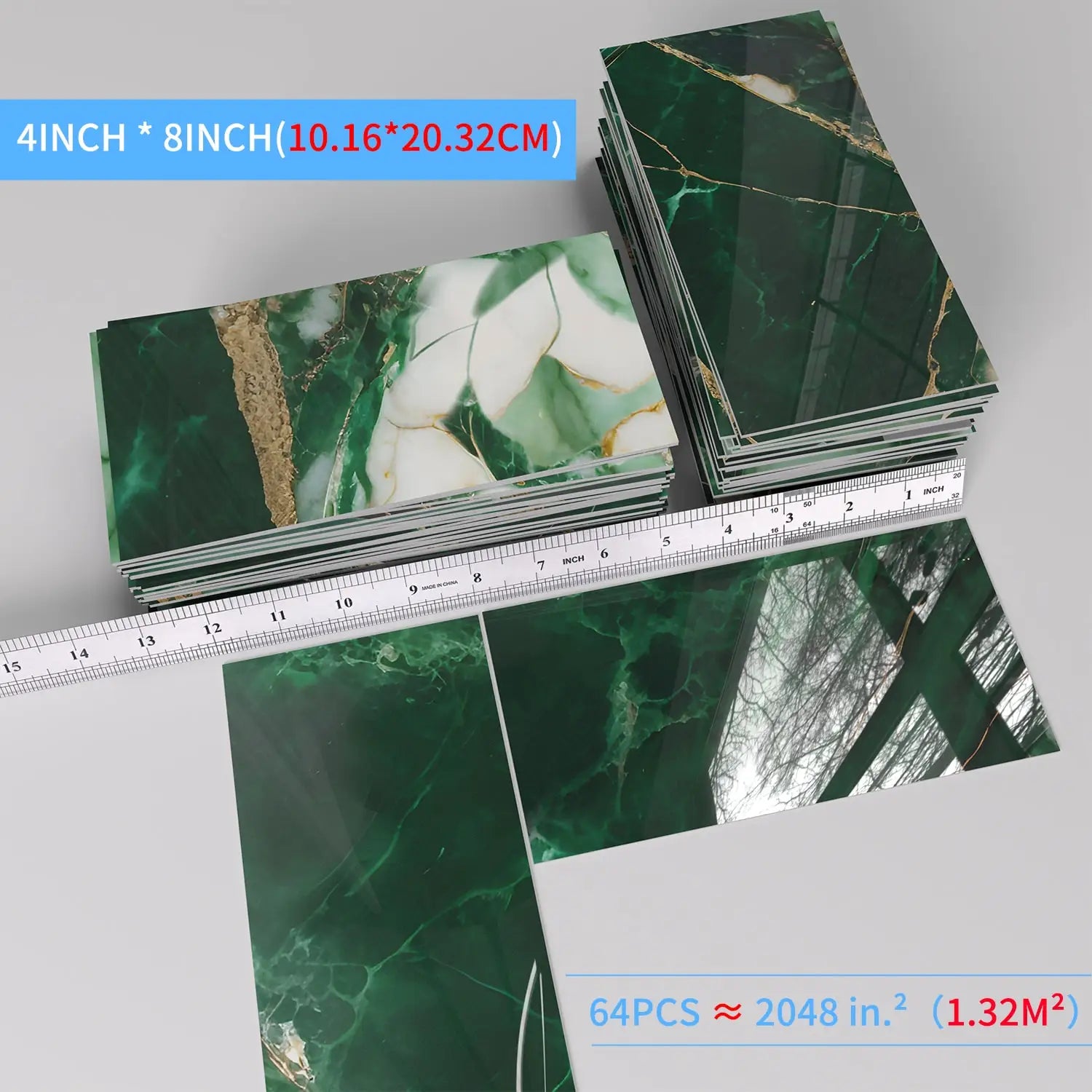 3D Waterproof Brick and Stone Decal Set - Kitchen &amp; Bathroom