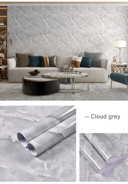 Decal Dán Bếp Chống Dầu Nước, Cải Tạo Tủ Bếp Marble - Daisan Mart