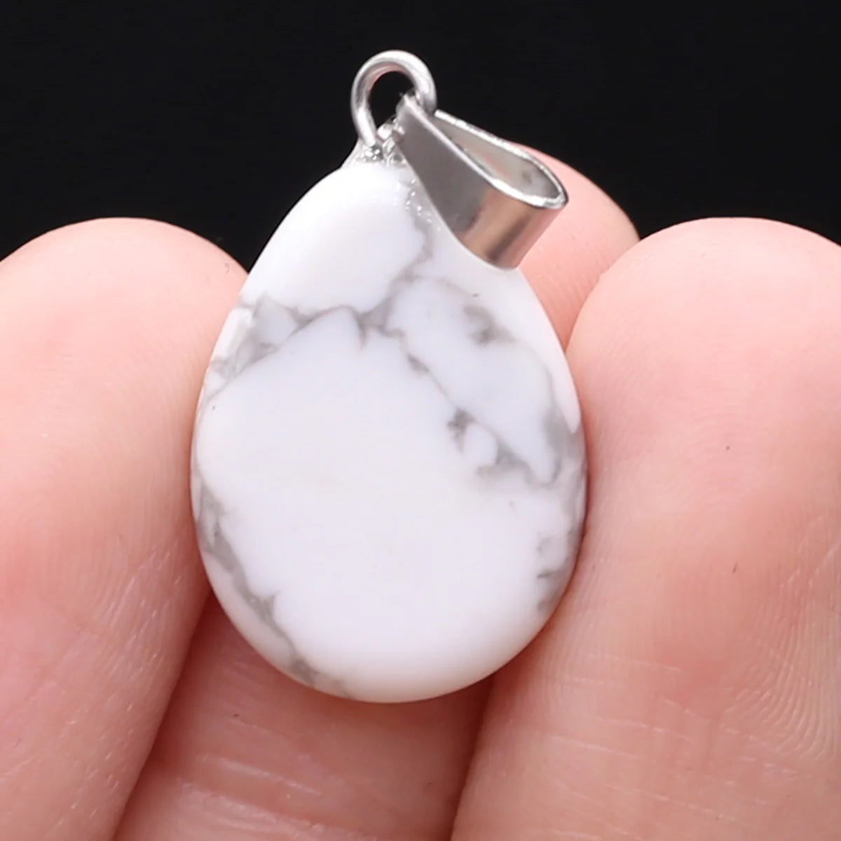 Unique Oval Natural Agate Pendant