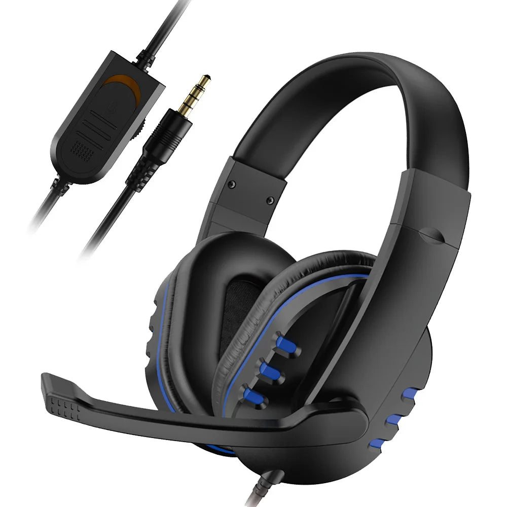 3.5mm gaming headset with mic for PC PS4 computer