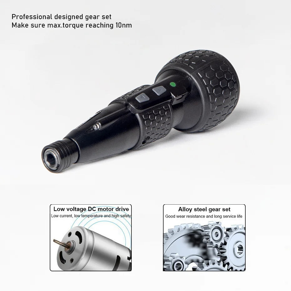 Electric Screwdriver 3.6V Cordless Drill 1800mah Lithium Battery Super Torque Mini Power Tools Automatic And Manual Led Light