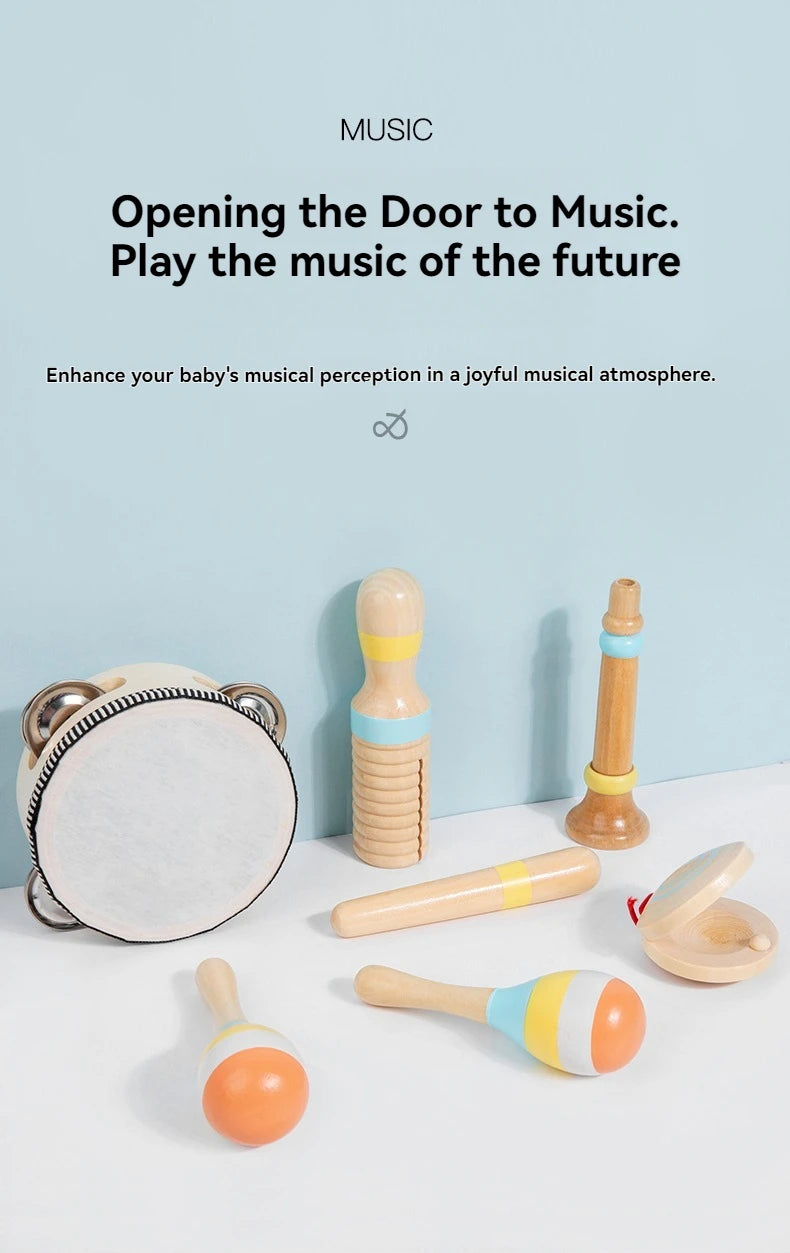 Interactive Wooden Musical Toy Set for Creative Children