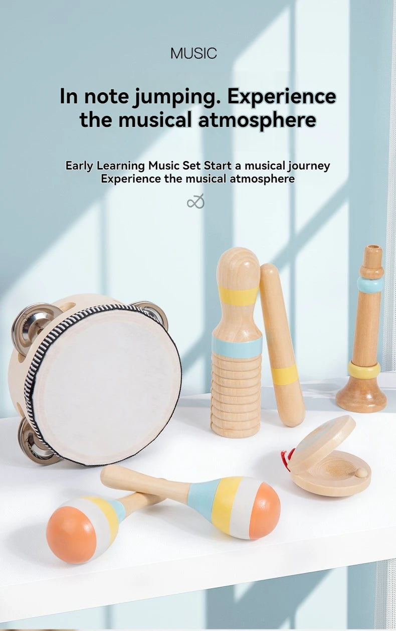 Interactive Wooden Musical Toy Set for Creative Children