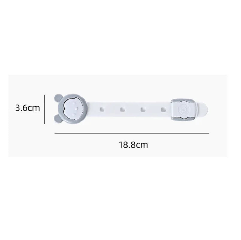5Pcs 5 Speeds Adjustable Child NEW Safety Plastic Cabinet Lock Baby Protection for Refrigerators Security Drawer  Toilet Latches - Daisan Mart