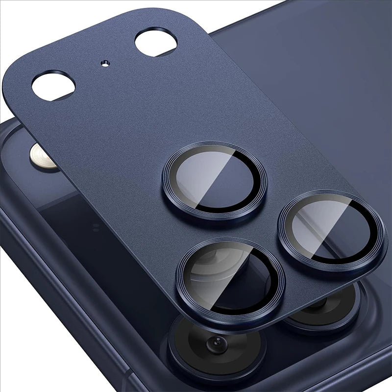 Metal Ring Lens Camera Protector Glass For iPhone 17 Pro Max Alloy Lens Cover For iPhone17 Pro Tempered Glass Cap Accessories