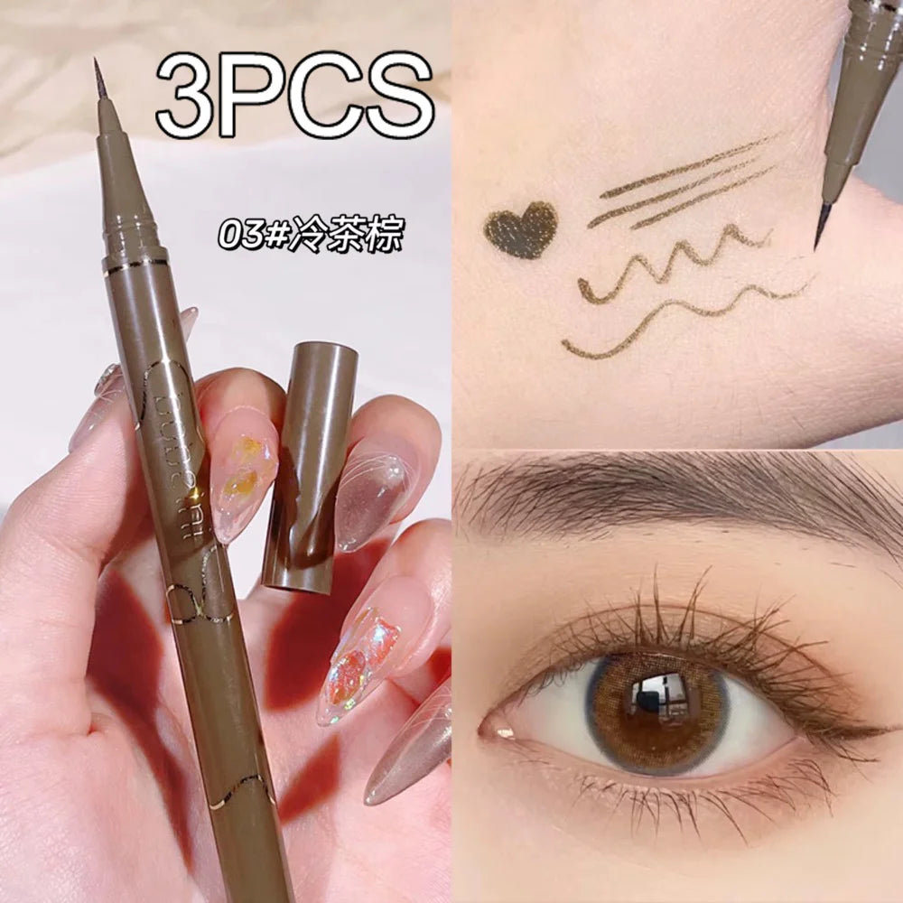 Slim Brown Eyeliner Waterproof Long Lasting Smudge-proof