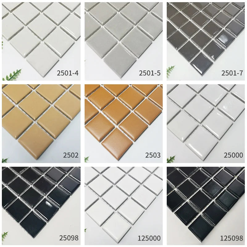 Gạch Mosaic Gốm Ốp Lát Hồ Bơi, Nhà Tắm, Bếp