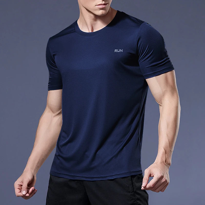 Men's Summer Quick Dry Loose Fit Sports T-Shirt 50 Characters