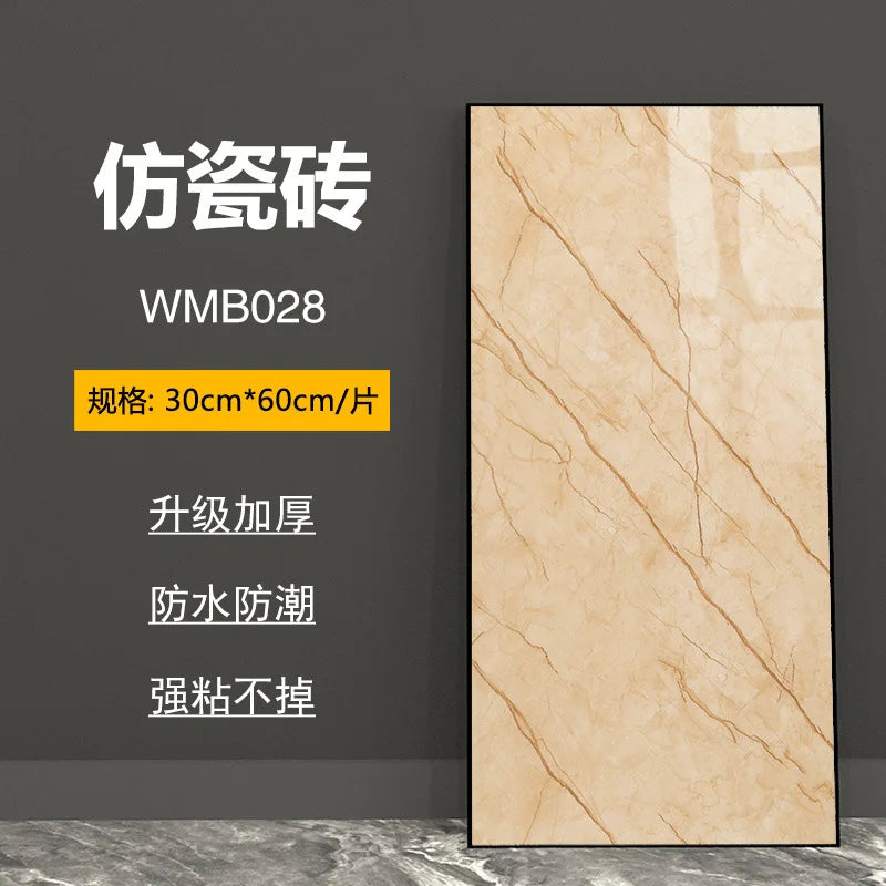 bathroom living room bedroom waterproof marbre self adhesive Imitation tegel wall stickers kitchen cabinets oil proof sticker