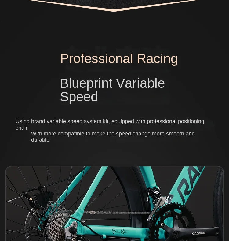 28C*60mm Road Bike 18 Speed ​​Line Pull Disc Brake Gravel Bike Quick Disassembly Lightweight Road Racing bicicleta Teenager Women