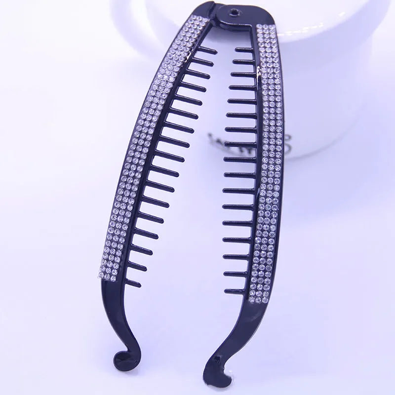 Ngọc Tóc Đen - Kẹp Đính Đá Sang Trọng