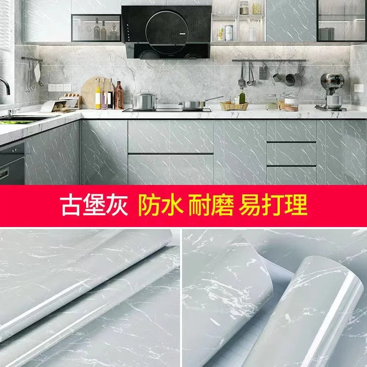 Decal Dán Bếp Chống Dầu Nước, Cải Tạo Tủ Bếp Marble - Daisan Mart