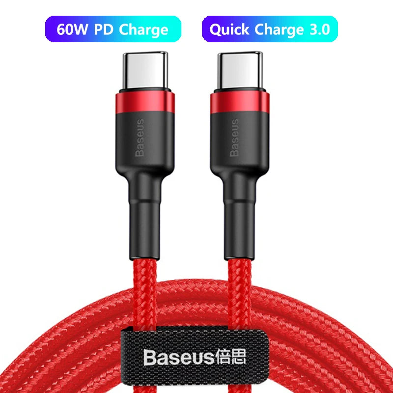 Cáp Sạc Nhanh Baseus 100W USB-C Cho iPhone & Macbook - Daisan Mart