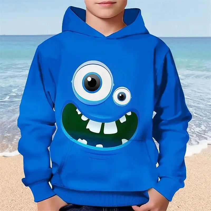 Unisex Funny Smiley Face Hoodie with Unique Print